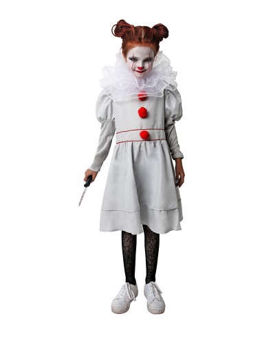 Disfraz de payasa asesina para niñas tallas a elegir colección halloween  niñ@s