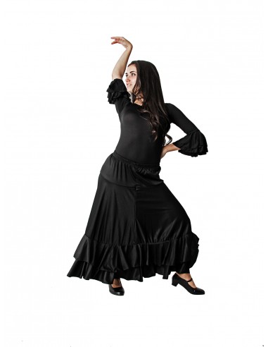 Costumizate! Faldas de baile flamenco con 2 volantes para mujer adulta tallas diferentes